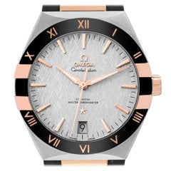 Omega Constellation 41mm en acier et or rose pour hommes 131.23.41.21.06.001 non porté