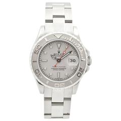Rolex Platinum Stainless Steel Yachtmaster automatic Wristwatch