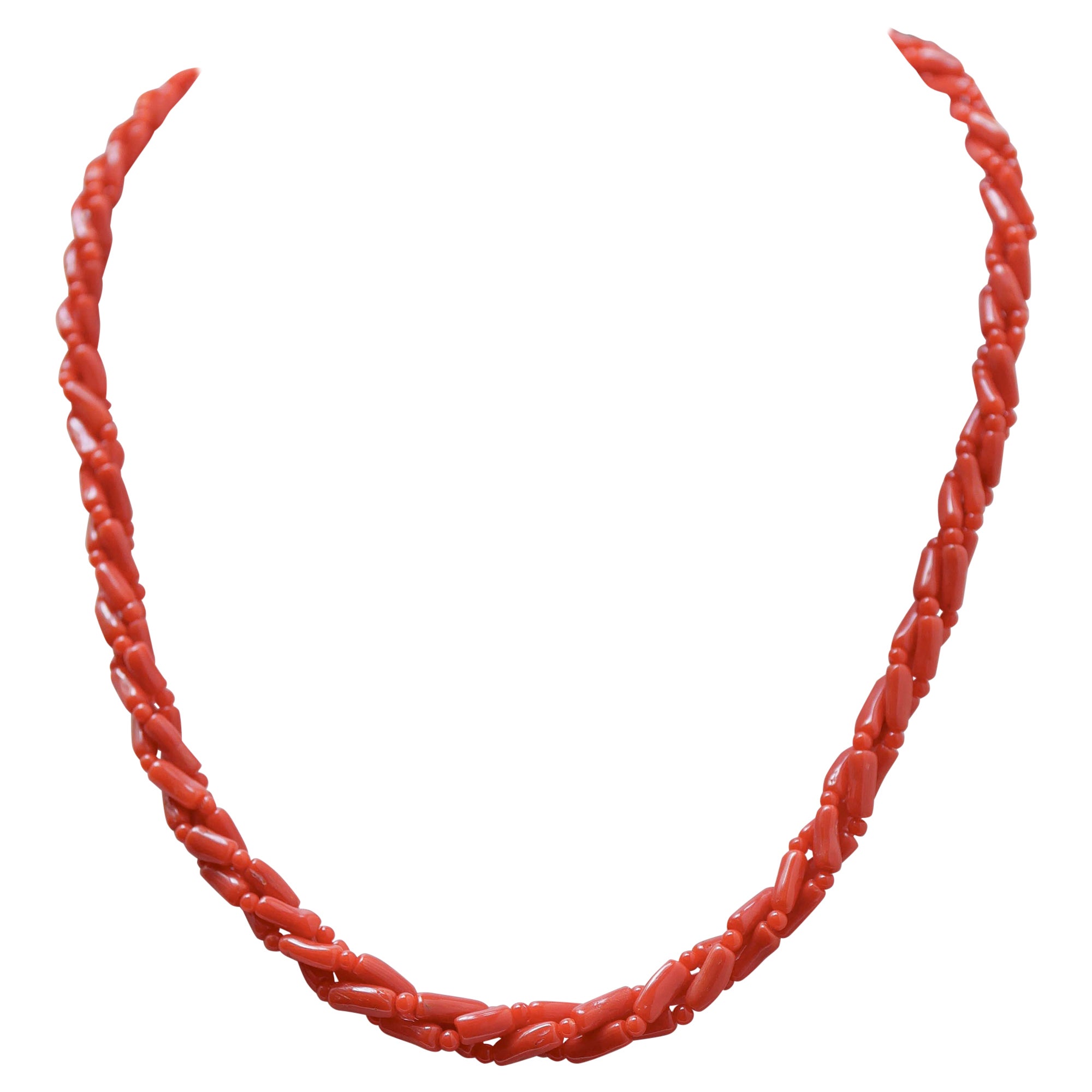 Coral Necklace. For Sale