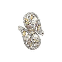 2.52 ct Natural Pink & Natural Yellow Diamond Ring