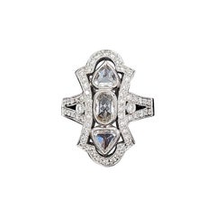 Bague en diamant taillé en rose de 1.89 ct