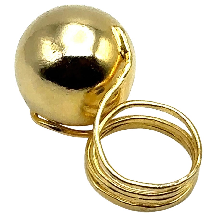 Clarisse - ring 14k gold plated For Sale