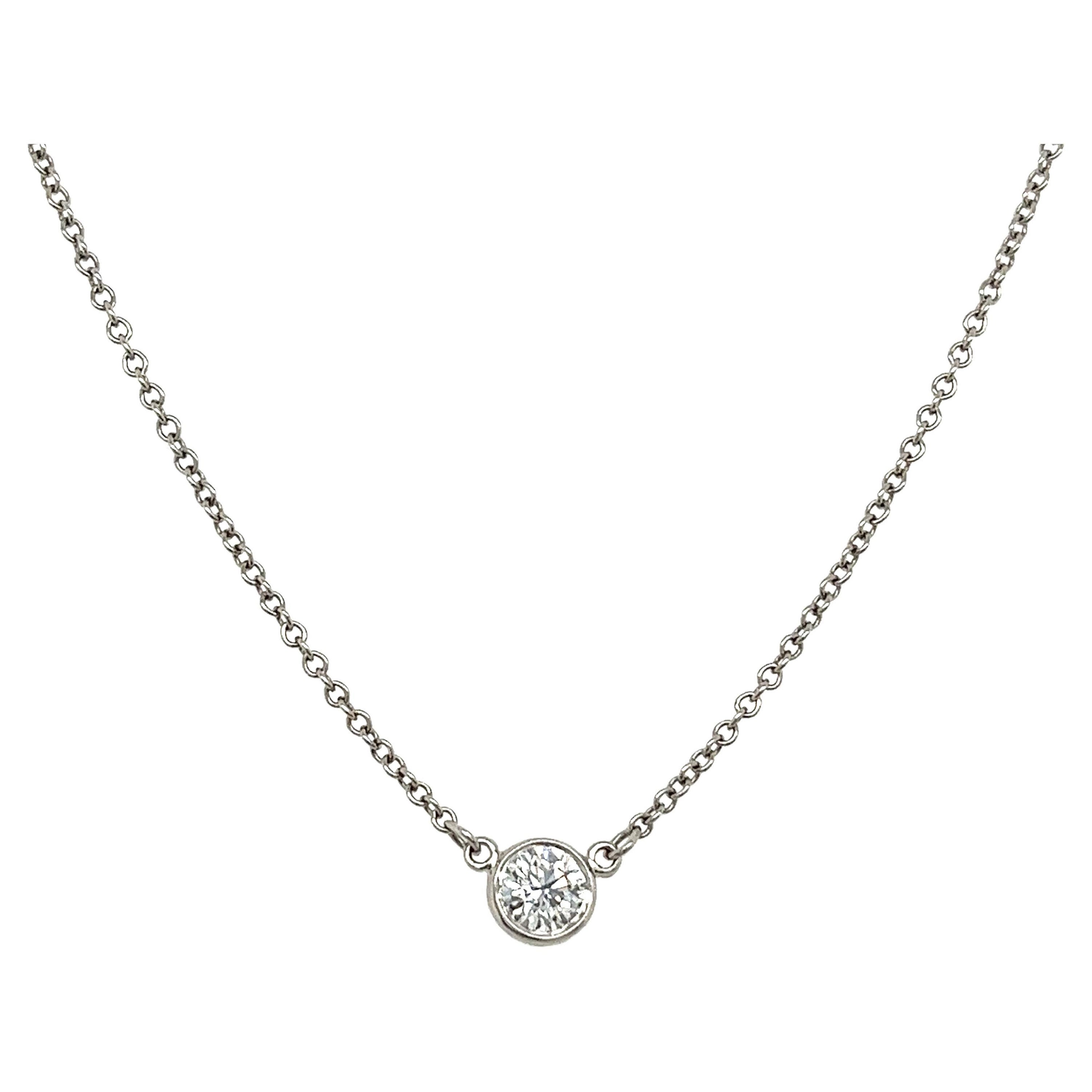Tiffany & Co Diamonds by the Yard Single Diamond Pendant, 0.25ct For Sale
