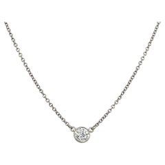 Pendentif Tiffany & Co Diamonds by the Yard avec un seul diamant, 0,25 carat