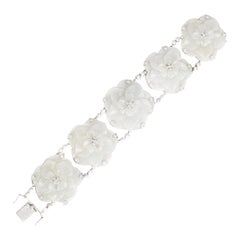Flower Diamond White Gold Bracelet