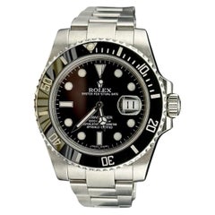 Used Rolex Submariner Date 40mm Ceramic Stainless Steel Black Dial Men Watch 116610LN