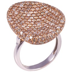 3.93 Carat Diamond Cocktail Ring incorporated with multiple smaller diamonds 
