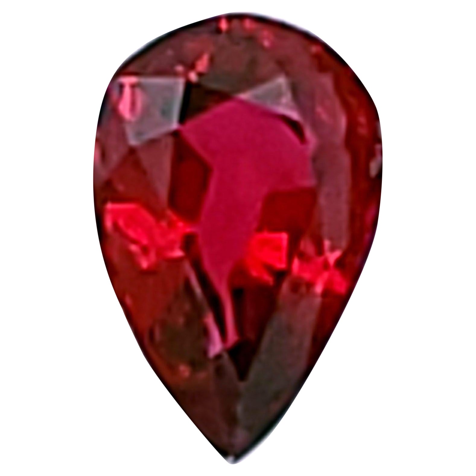 IGI bescheinigt 0,49ct Pear Shaped Ruby - In unserem Gewölbe für ca. 40 Jahre! im Angebot