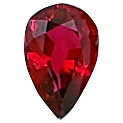 Retro IGI Certed 0.49ct Pear Shaped Ruby - In Our Vaults for Approx 40 years!