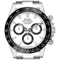 Rolex Daytona Ceramic Bezel White Panda Dial Steel Mens Watch 116500 Box Card