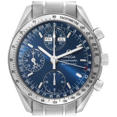 Omega Speedmaster Day-Date 39 Blue Dial Steel Mens Watch 3523.80.00