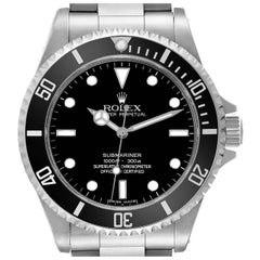 Used Rolex Submariner No Date 40mm 4 Liner Steel Mens Watch 14060