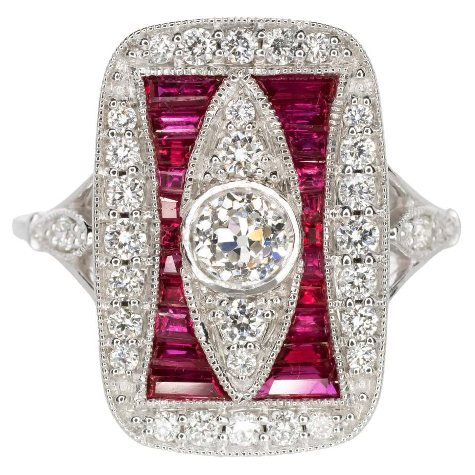Antique Ruby Solitaire Rings - 554 For Sale at 1stDibs | solitaire ruby ...