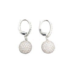 4,32 Karat Diamant-Pavé-Ohrhänger