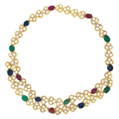 Sapphire Choker Necklaces