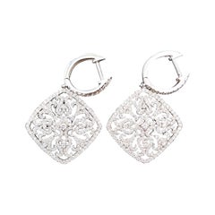 2.18 ct Diamond Dangle Earrings