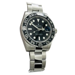 Used  Rolex 116710 GMT Master II Black Ceramic Stainless Steel Box Paper 2011