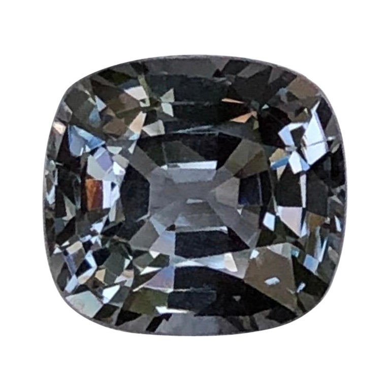 No Reserve Beautiful Natural Open Dark Grey Spinel 2.5 ct 