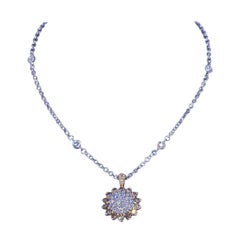 SUNFLOWER Halskette aus Roségold und Diamanten
