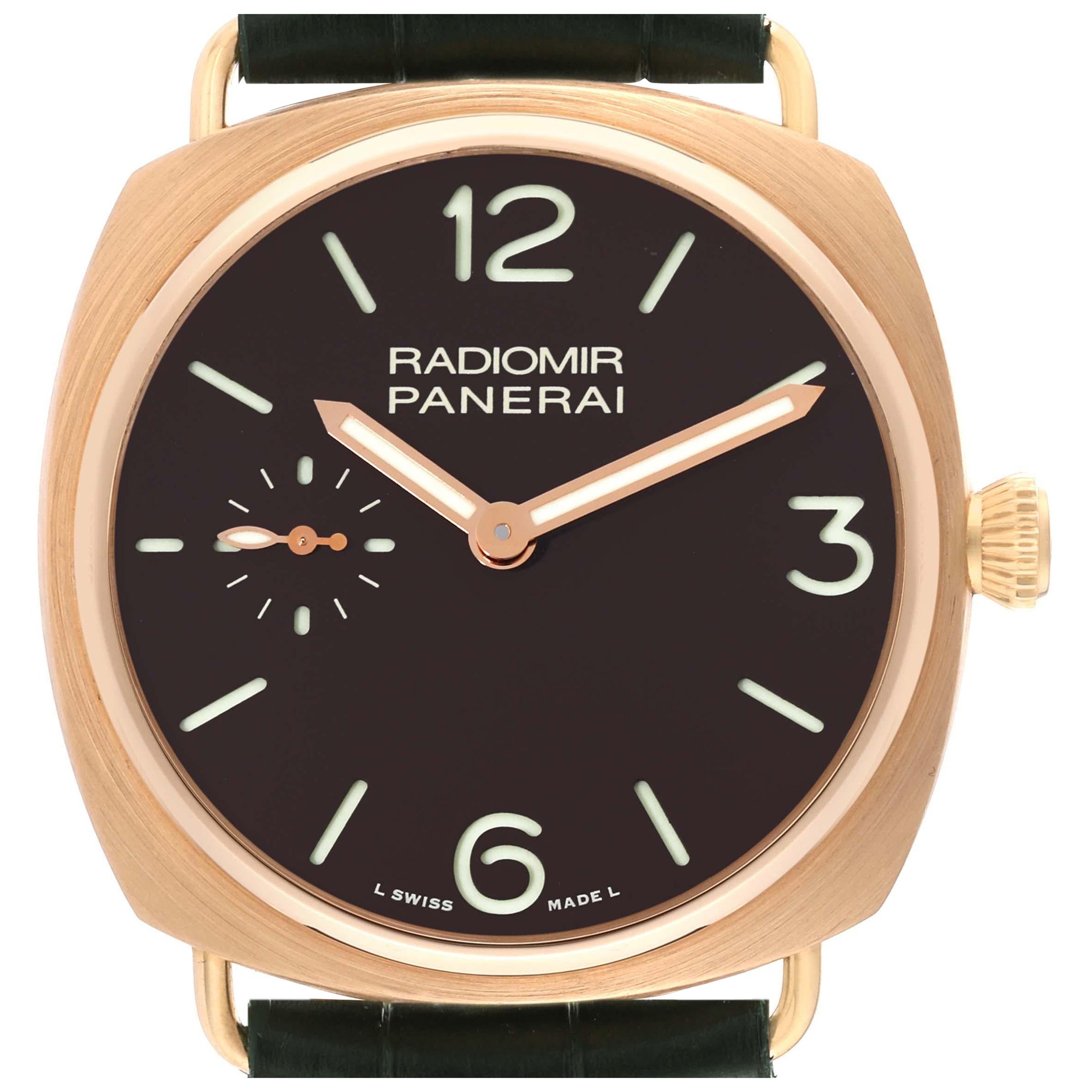 Panerai Radiomir Limited Edition Rose Gold Mens Watch PAM00336 Box Papers