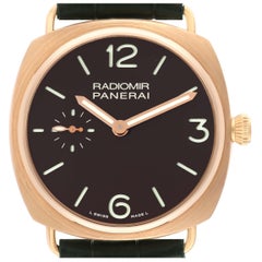 Used Panerai Radiomir Limited Edition Rose Gold Mens Watch PAM00336 Box Papers