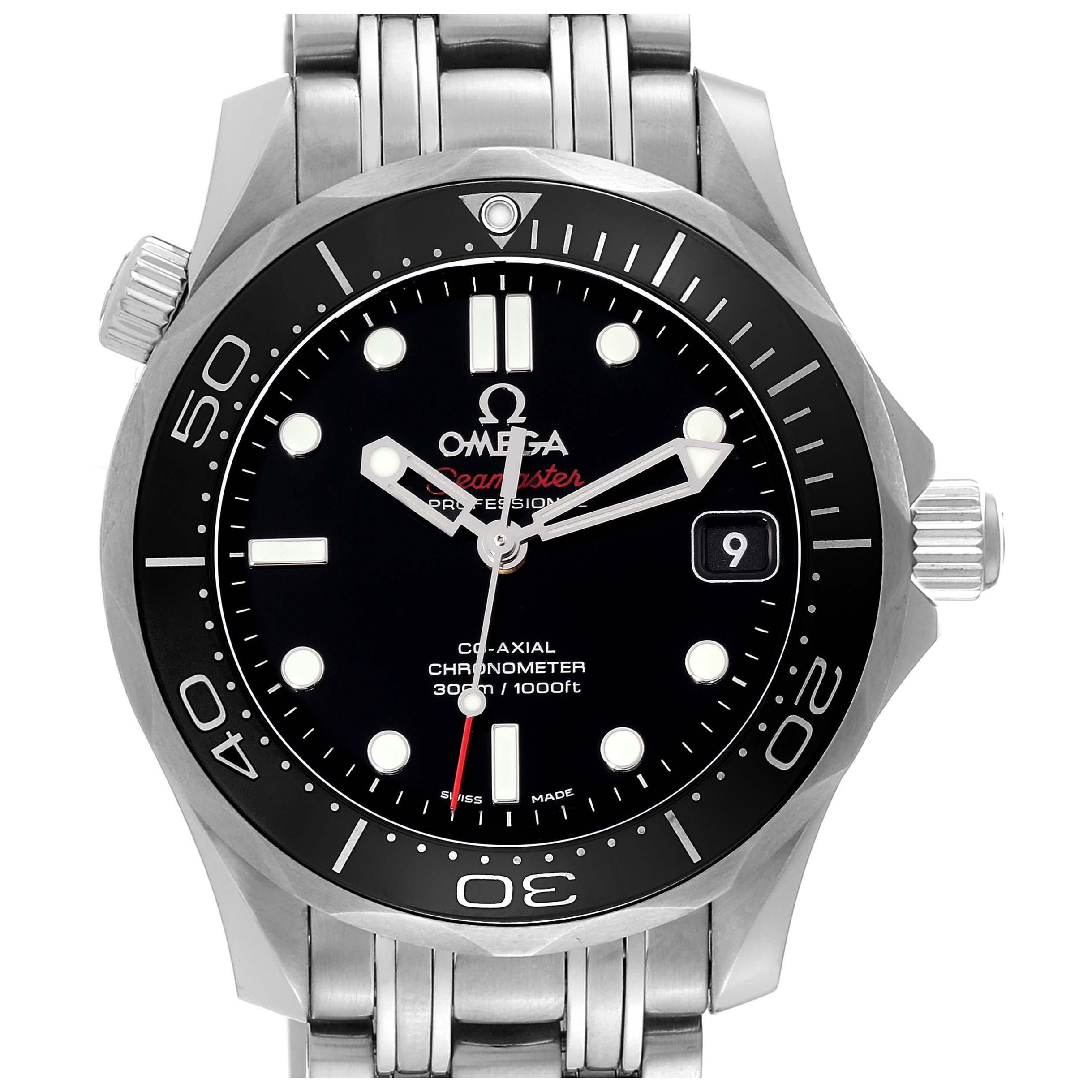 Omega Seamaster 300M Midsize Steel Mens Watch 212.30.36.20.01.002 Box Card