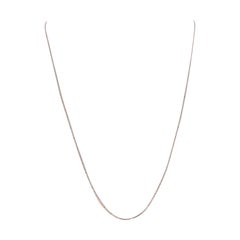 Collier à chaîne en or rose 18" - 14k Italie