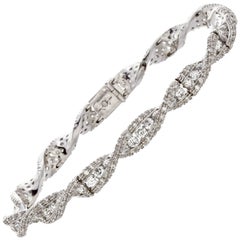 Favero Diamond Gold Twist Bracelet