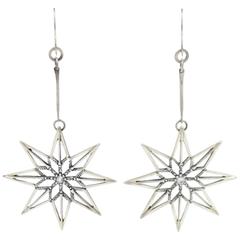 Sapphire Sterling Silver Earrings