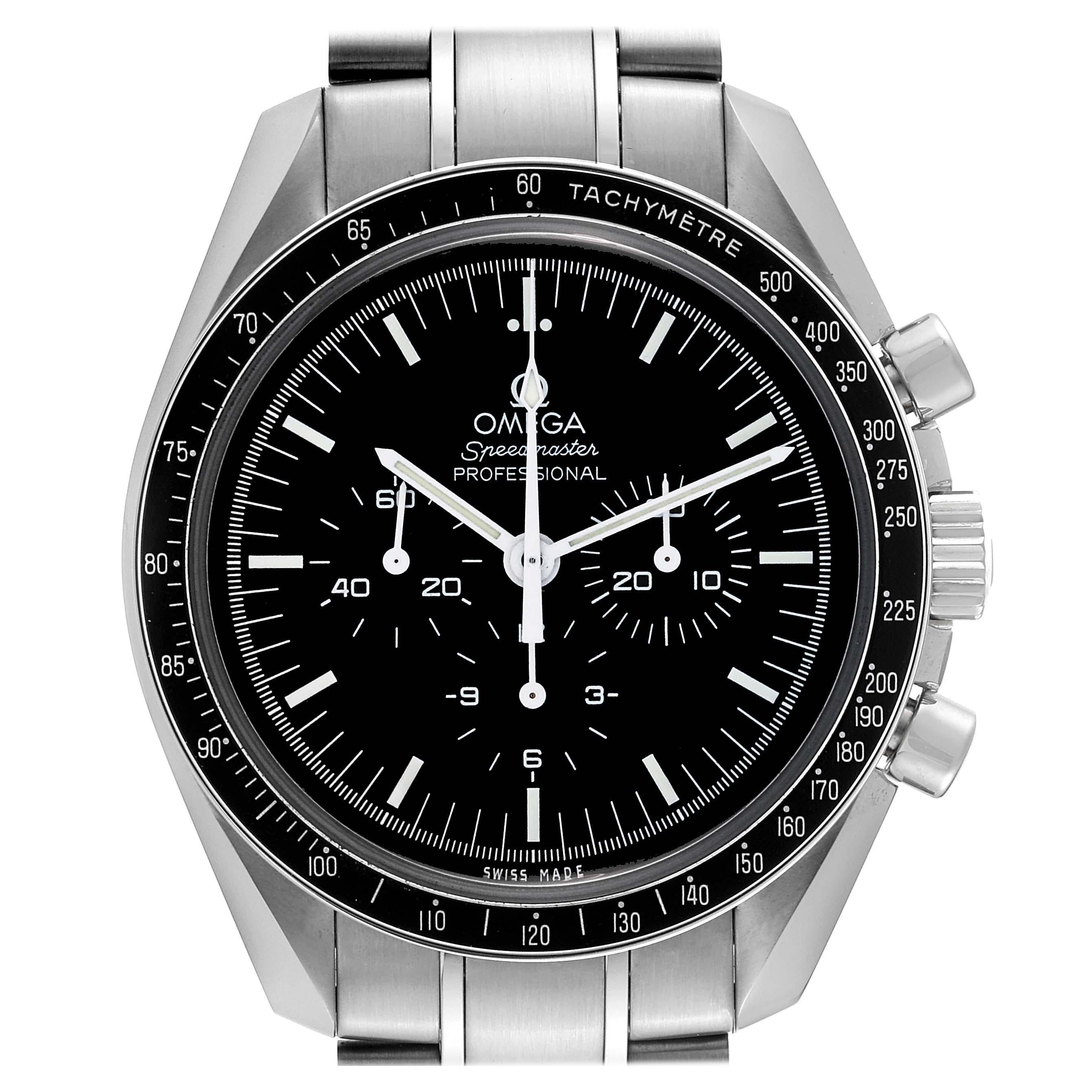 Omega Speedmaster Moonwatch Steel Mens Watch 311.30.42.30.01.005 Box Card For Sale