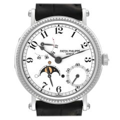 Used Patek Philippe Complications Moonphase White Gold Mens Watch 5015