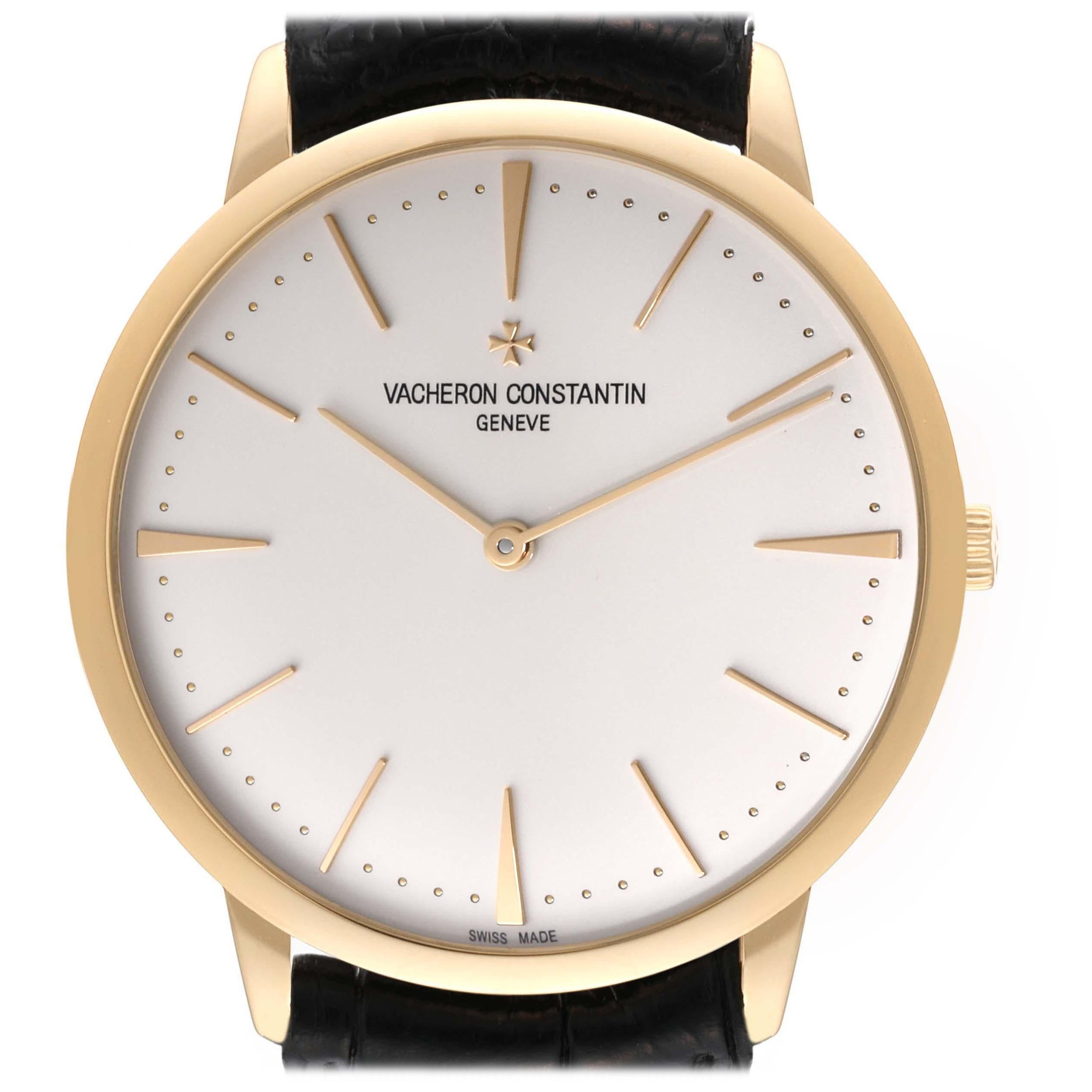 Vacheron Constantin Patrimony Grand Taille 40mm Yellow Gold Mens Watch 81180