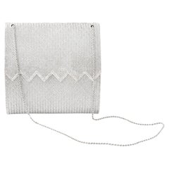 Diamond white gold evening bag