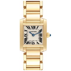 Used Cartier Tank Francaise Yellow Gold Quartz Ladies Watch W50002N2