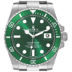 Rolex Submariner Hulk Green Dial Steel Mens Watch 116610LV Box Card