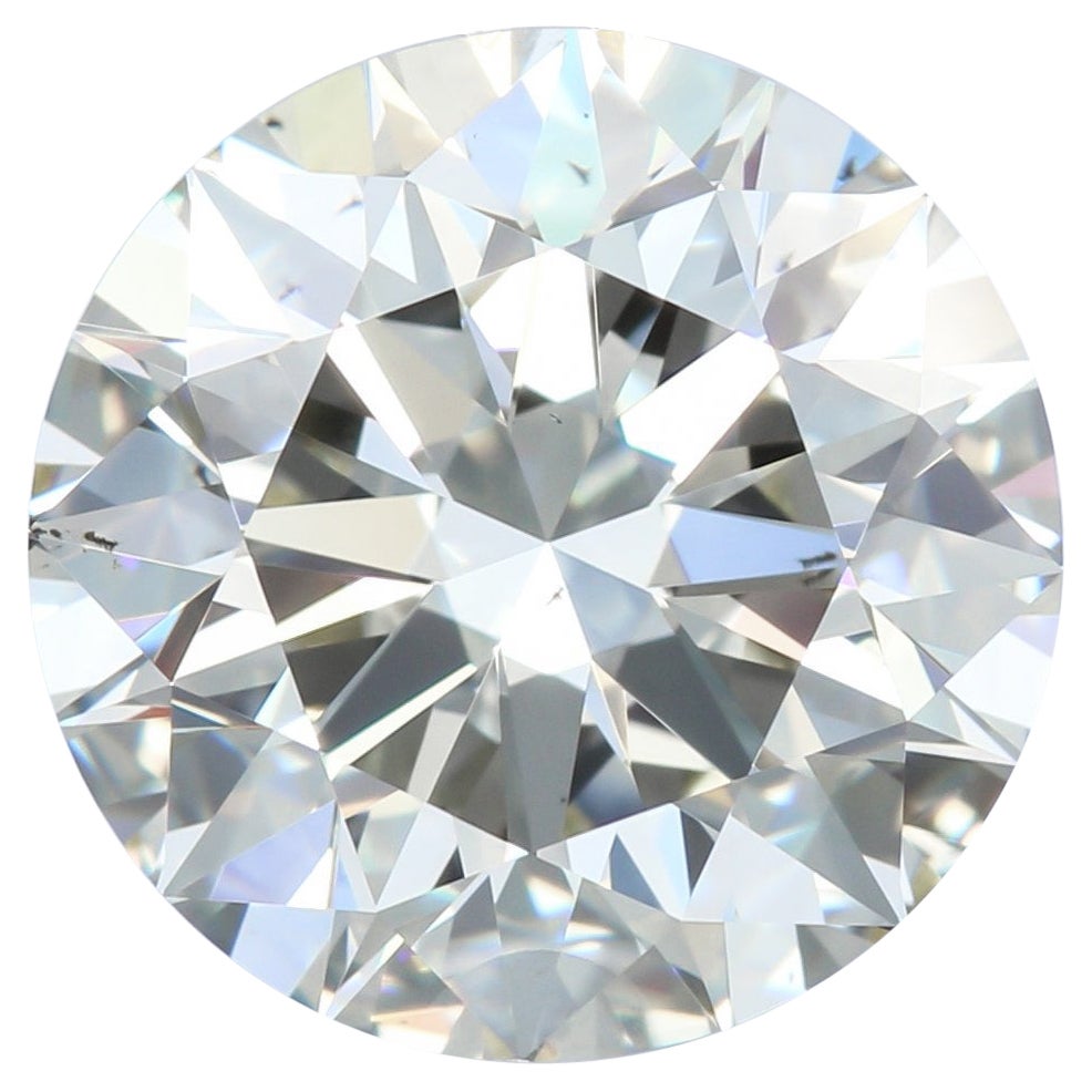 Alexander Beverly Hills HRD Certified 5.42 Carat Round Cut L VS2 Diamond 