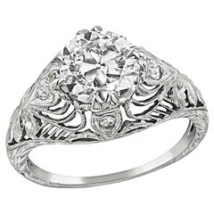 Edwardianischer 1,72ct Diamant Verlobungsring