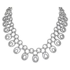 Vintage 20.00ct Diamond Choker Necklace