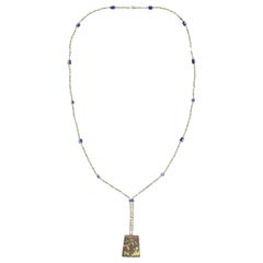 Collana di opale Boulder edoardiana del 1910-1920 circa