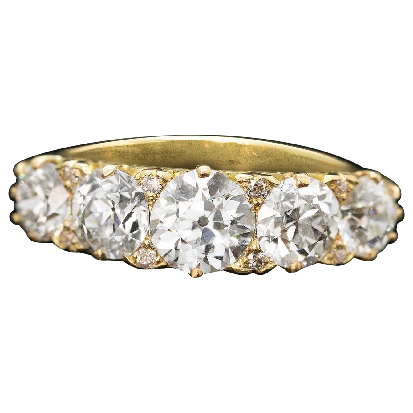 Victorian Style Diamond Half Hoop Ring Circa 2020s