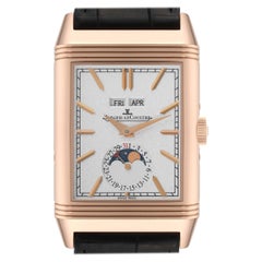 Used Jaeger LeCoultre Reverso Tribute Duoface Rose Gold Mens Watch 216.2.D3 Q3912420