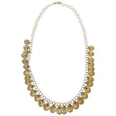 Shimmering Gold Shell Necklace 8