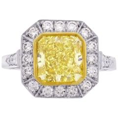 Canary Yellow Diamond Ring 6