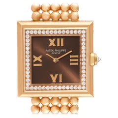 Patek Philippe Gondolo Rose Gold Diamond Ladies Watch 4868