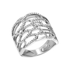 Klassischer Diamant Weiß 18k Gold Ring  für sie