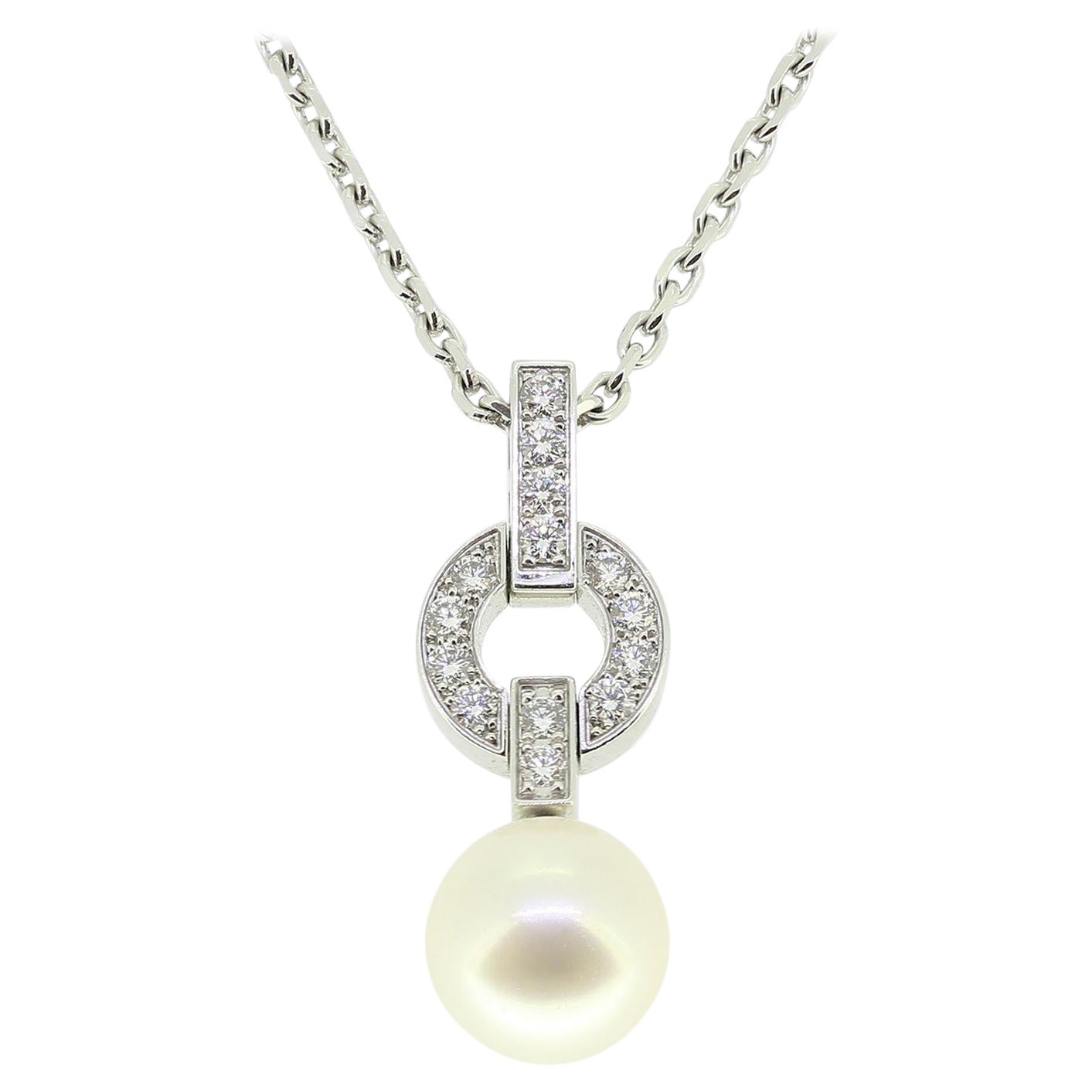 Cartier Himalia Pearl and Diamond Necklace For Sale