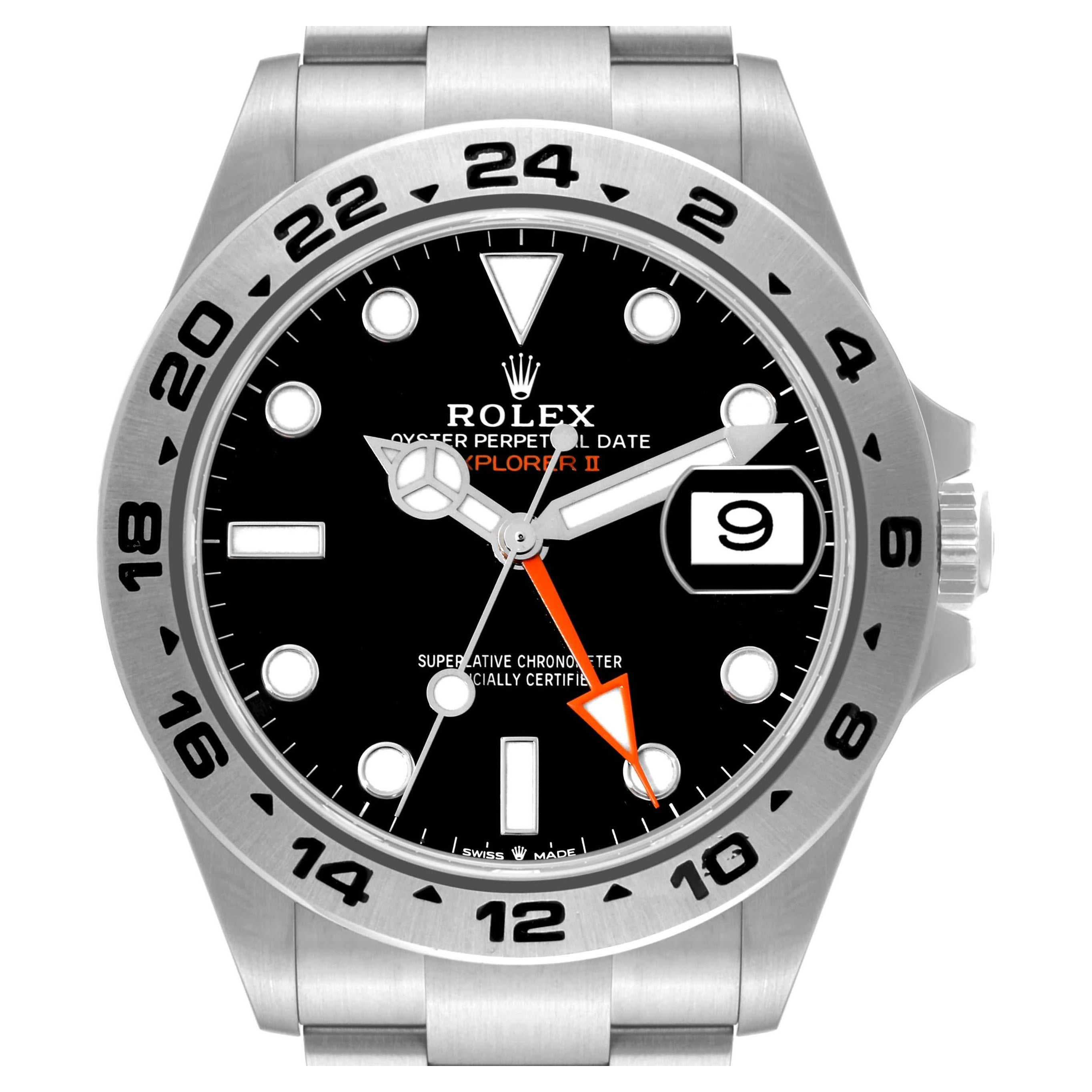 Rolex Explorer II 42mm Black Dial Steel Mens Watch 226570 For Sale