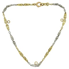 Vintage Plain Chain Charm Bracelet