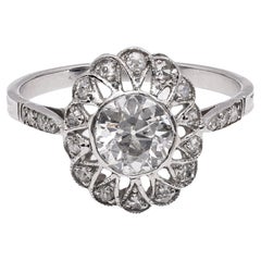 Antique Belle Époque Diamond Platinum Ring