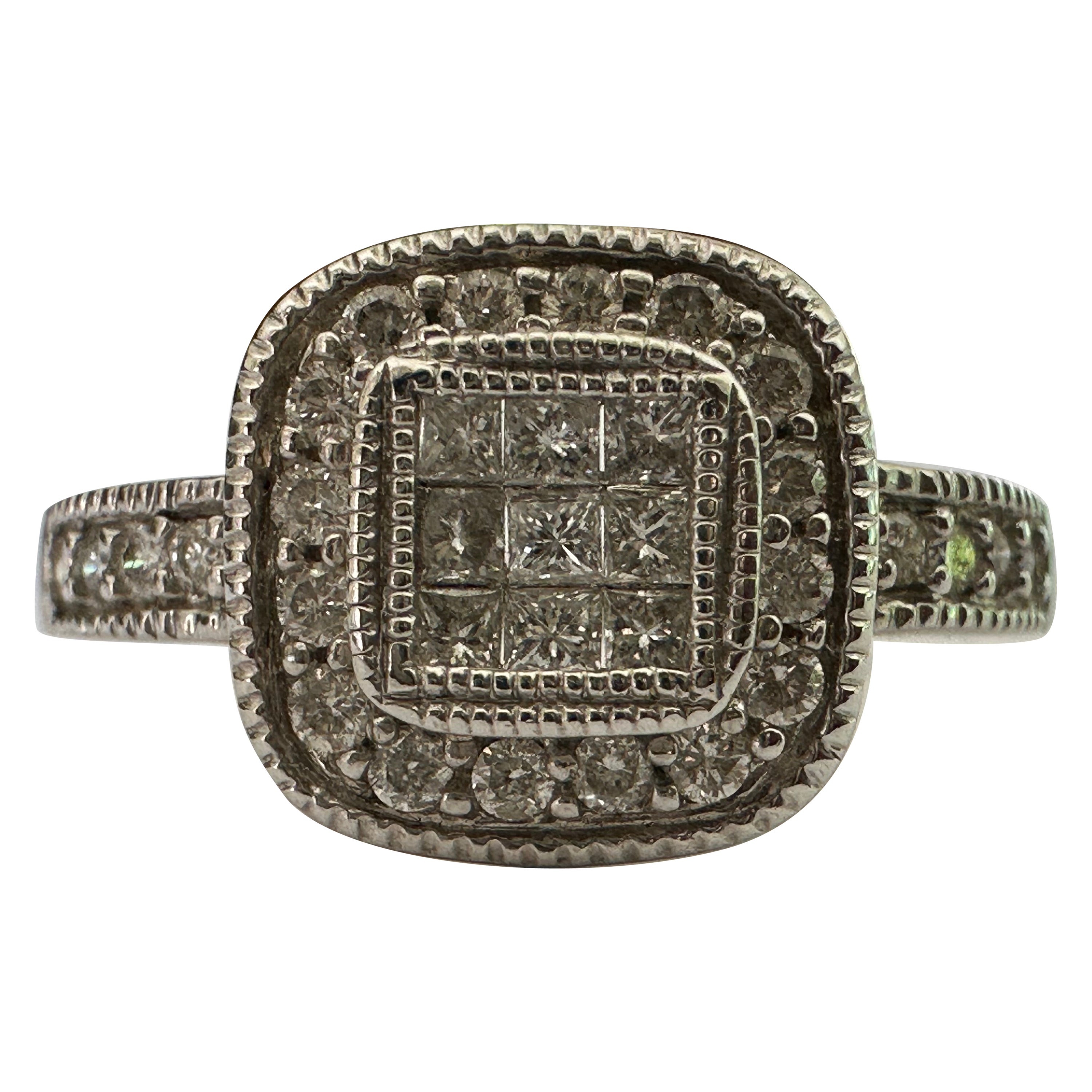 Estate Diamond Quad Ring